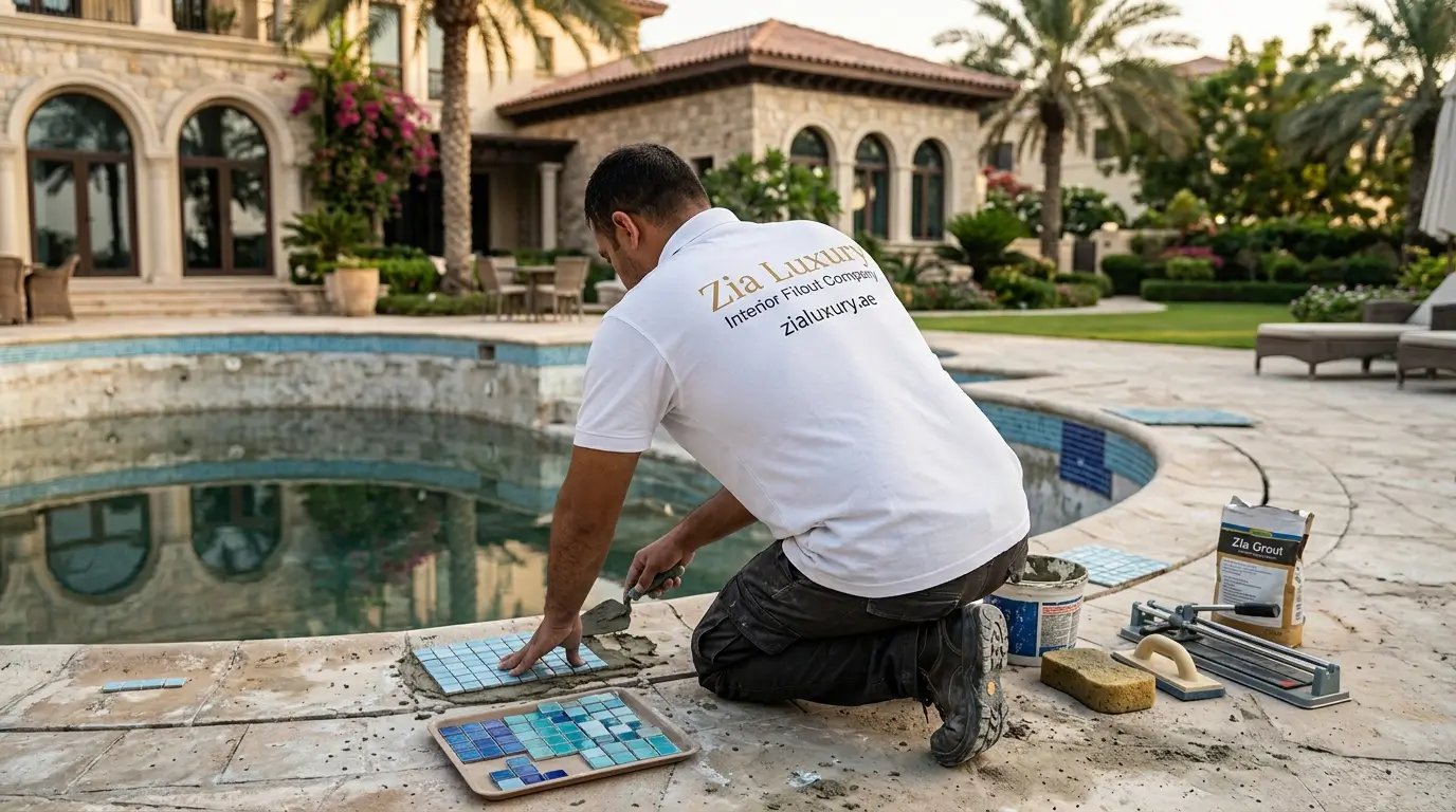 Pool renovation and resurfacing by Zia Luxury