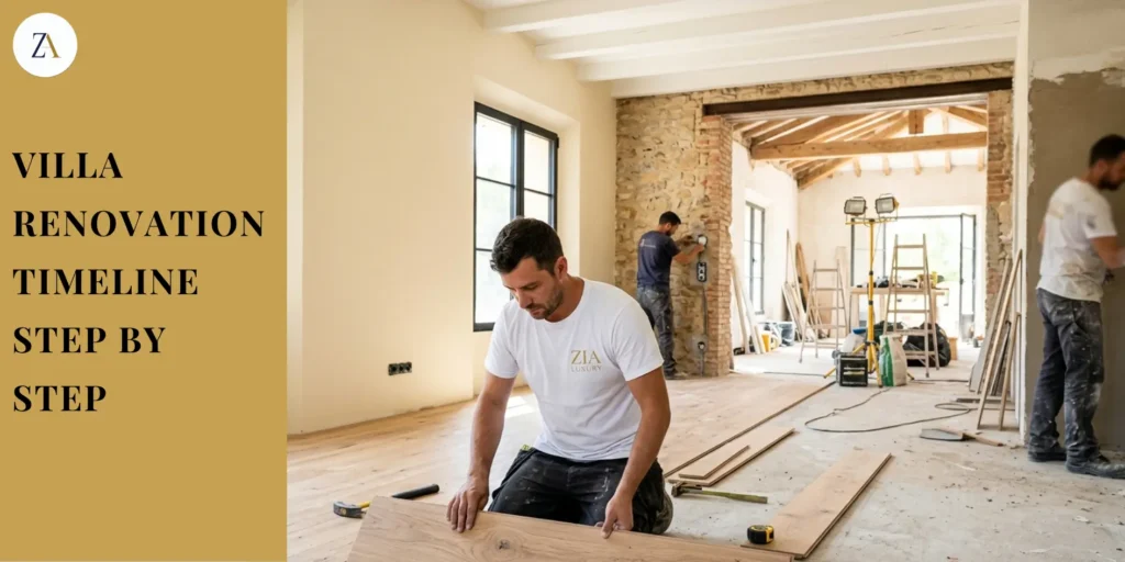 Villa Renovation Timeline Step by Step