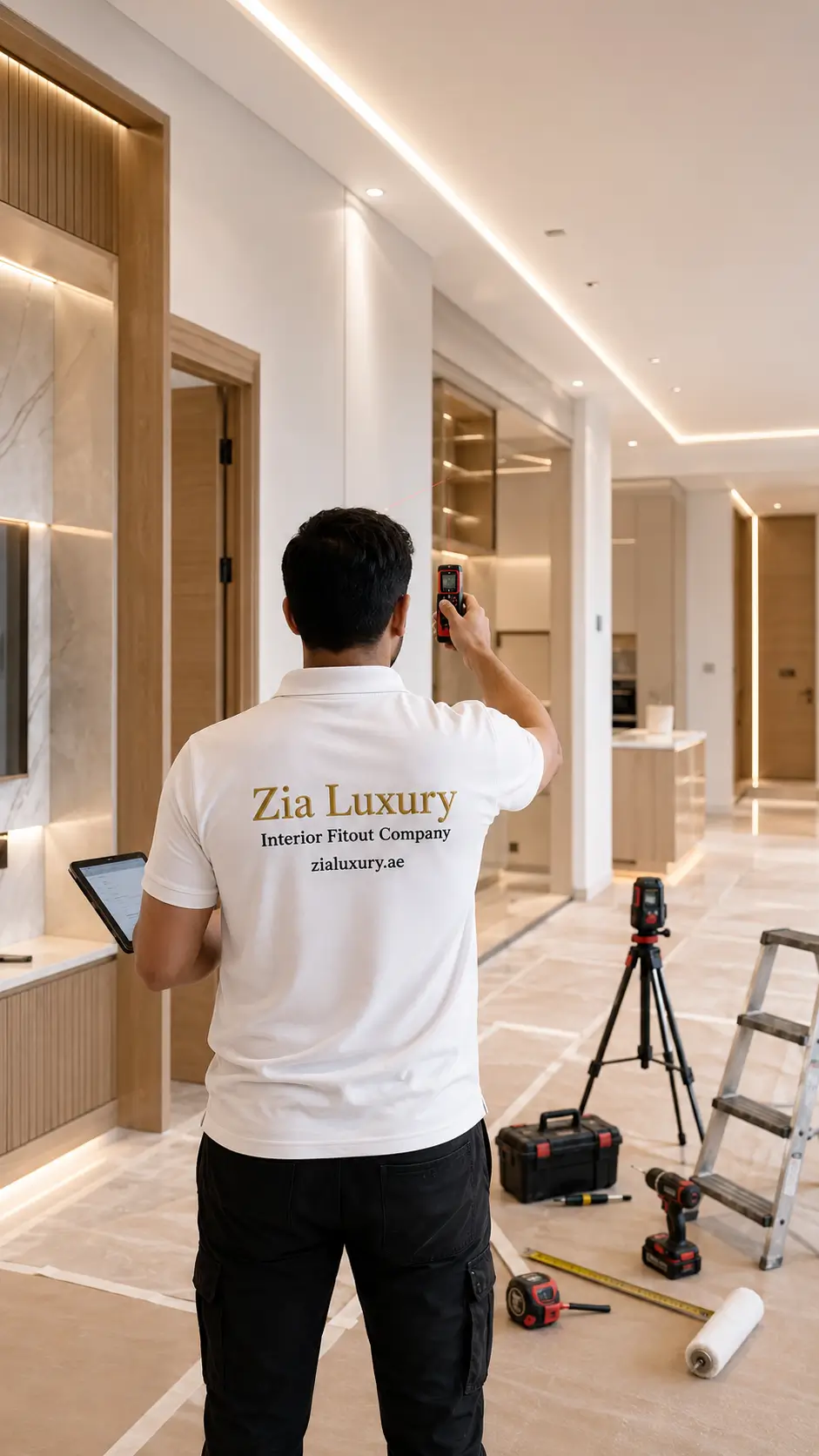 Interior renovation project by Zia Luxury in Dubai
