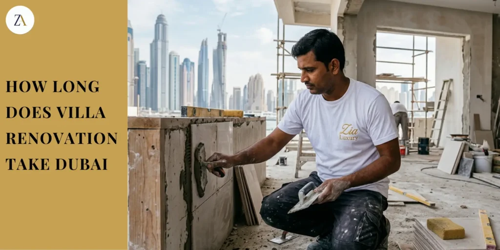 how long does villa renovation take Dubai